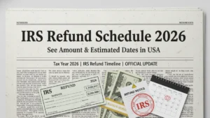 IRS refund schedule 2026, tax refund dates USA 2026, IRS refund amount update 2026, estimated tax refund timeline 2026, US tax refund news 2026, IRS payment schedule 2026, federal tax refund guide 2026, refund processing update IRS 2026, tax season refund timeline USA, IRS refund status update 2026, US tax return refund news, IRS refund explained 2026, federal refund payment dates, tax refund tracking USA 2026, IRS refund timeline update